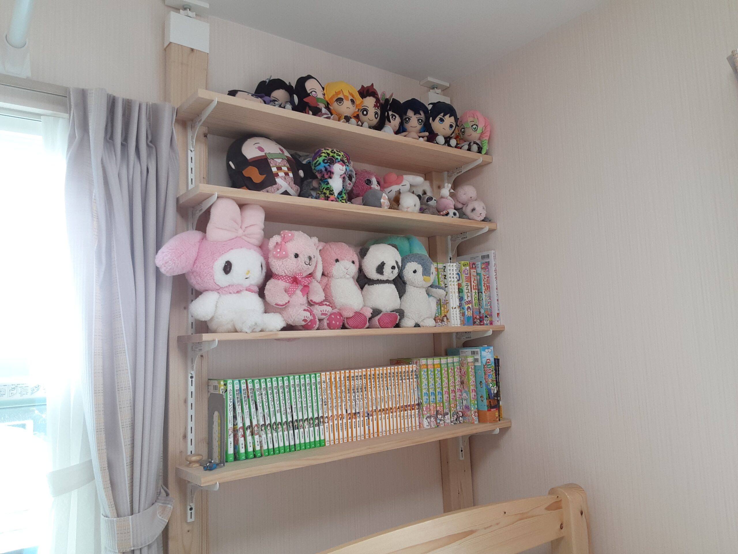 ラブリコで子供部屋に本棚diy イエブロ